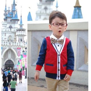 Áo khoác Vest trộn mẫu màu bé trai gái