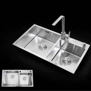 chậu rửa inox 304 800x450x230