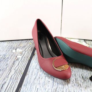GIÀY CAO GÓT 5CM MŨI TRÒN GÓT TRỤ NƠ KHÓA