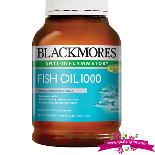 Blackmores Fish Oil 1000mg 400 Capsules - Dầu cá ngăn ngừa nhồi máu cơ tim và đột quỵ giá sỉ