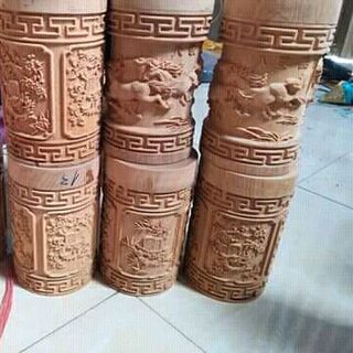 hộp chè gỗ bách xanh gỗ hương