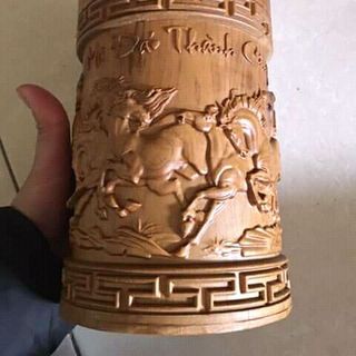 hộp chè gỗ bách xanh gỗ hương