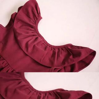 Váy sát nách bồng ngực nơ đen sau bé gái quảng châu