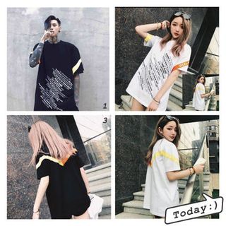 áo thun đôi tay lỡ fom rộng thời trang cho nam nữ