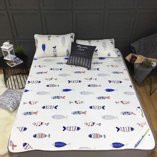 Chiếu làm mát tencel cá trắng 1m8x2m