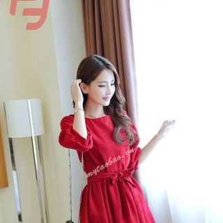 Đầm xòe đỏ fashion
