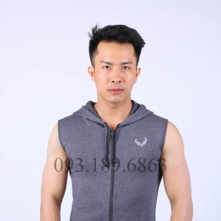 Áo khoác sát nách tập gym nam - AKSN