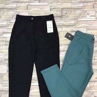 Quần baggy vải gấu bất đối xứng