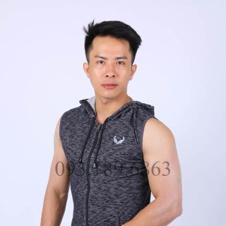 Áo khoác sát nách tập gym nam - AKSN