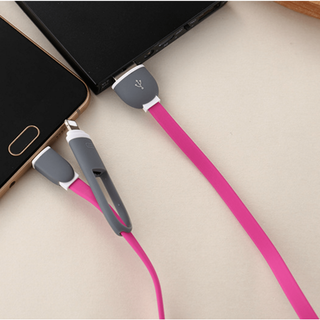 Cáp dẹp 2 đầu sạc cho tất cả các dòng Smartphone