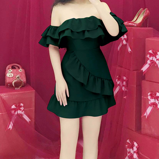 Đầm bẹt vai siêu iu lắm