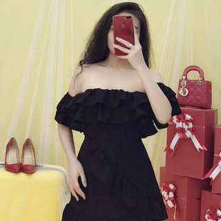 Đầm bẹt vai siêu iu lắm
