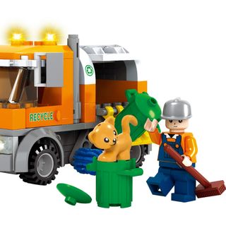 Lắp ráp City 167 mảnh ghép Xe tải rác Mã sản phẩm 25432