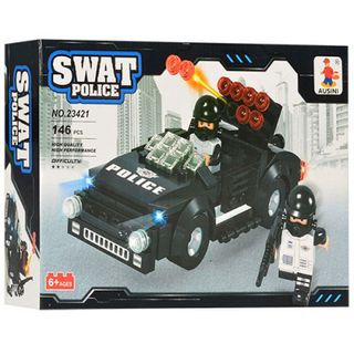 Lắp ráp Swat 146 mảnh ghép Xe cảnh sát Mã sản phẩm 23421