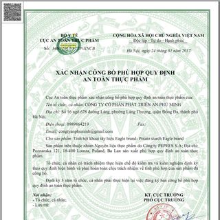 Tinh Bột Khoai Tây 1kg - 80000đ bao 25kg -45k/kg