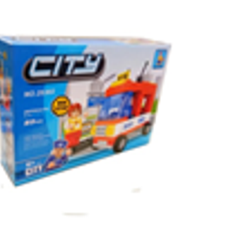 Lắp ráp City 93 mảnh ghép Xe và trạm xe Bus Mã sản phẩm