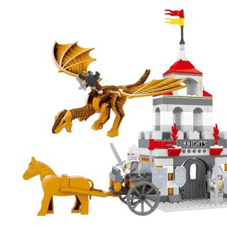Lắp ráp Knights 260 mảnh ghép Xe ngựa lâu đài Mã sản phẩm 27605