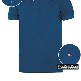 Áo thun cá sấu cổ sơ mi logo thêu