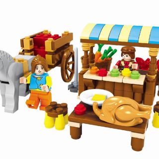 Lắp ráp Farm 147 mảnh ghép Xe ngựa quán ăn Mã sản phẩm