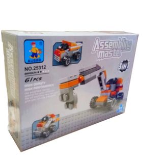 Lắp ráp Assembling 61 mảnh ghép xe công trình Mã sản phẩm 25312