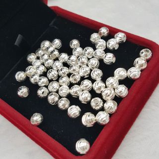 HẠT BI BẠC 5 LI XÂU VÒNG DÂU