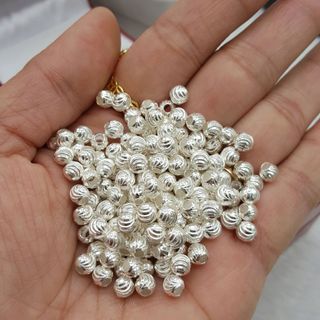HẠT BI BẠC 5 LI XÂU VÒNG DÂU