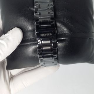 Đồng hồ nam Kinyued máy Quartz - dây đen mặt đen