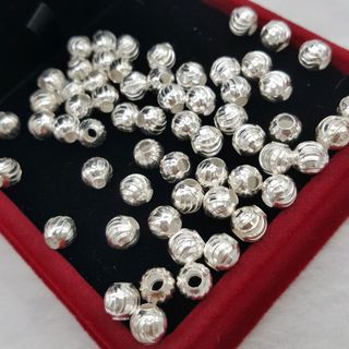 HẠT BI BẠC 5 LI XÂU VÒNG DÂU