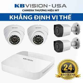 Trọn bộ 4 Camera KBVISION 10MP