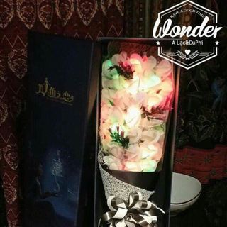 HOA HỒNG SÁP CÓ ĐÈN giá sỉ​ giá bán buôn