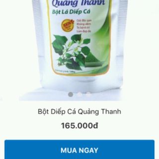 bột diếp cá
