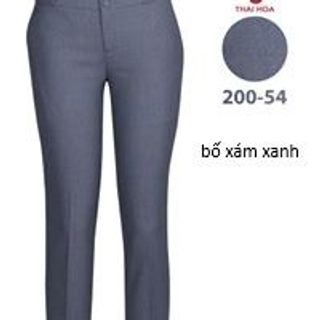 Quần tây nữ Thái Hòa bố xám xanh 200-54 vải tốt