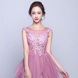ĐẦM XÒE ĐÍNH HOA TÀ XÉO