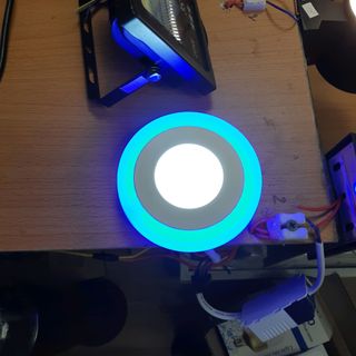 đèn led âm trần 6w 3 chế độ màu
