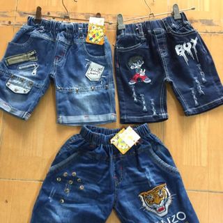 Áo cộc tay và quần bò cho bé