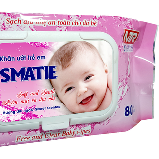 KHĂN ƯỚT SMATIE KHÔNG MÙI