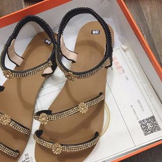 SANDAL NẠM ĐÁ HOA NHÍ D0019E giá sỉ