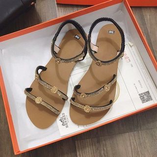 SANDAL NẠM ĐÁ HOA NHÍ D0019E