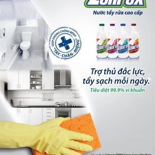 NƯỚC TẨY TRẮNG/ TẨY TOILET ZONROX HƯƠNG CHANH - can 5L