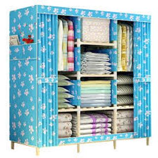 Tủ vải khung gỗ 3 buồng