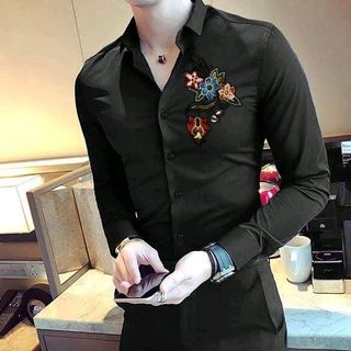 Sơ mi thêu hoa