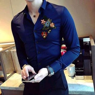 Sơ mi thêu hoa