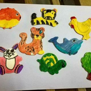 bộ khuôn tập vẽ cho bé