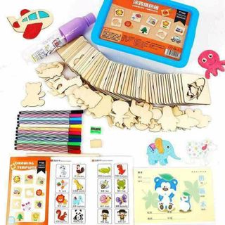 bộ khuôn tập vẽ cho bé