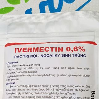 Thuốc trộn thức ăn trị ve chó ve bò