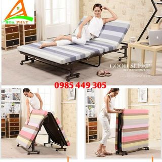 Giường gấp thông minh Hàn Quốc rộng 90cm có bánh xe di chuyển