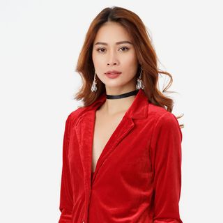 Áo Khoác Nhung Giả Vest - Đỏ - CIRINO giá sỉ