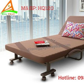 Giường gấp Hàn Quốc có bánh xe di chuyển rộng 12m