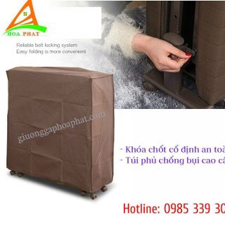 Giường gấp Hàn Quốc có bánh xe di chuyển rộng 12m