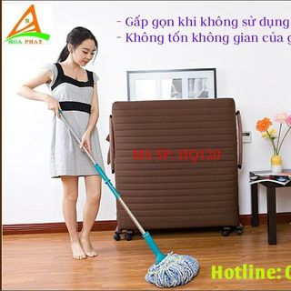 Giường gấp Hàn Quốc có bánh xe di chuyển rộng 12m